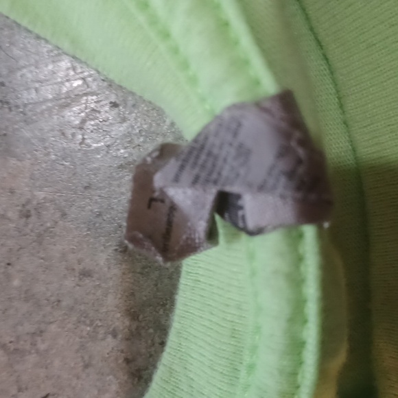 Next Level Wake the World cutoff lime green shirt size L - Picture 4 of 5